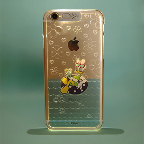 [SG DESIGN] iPhone6/iPhone6 Plus 정품 디즈니 Lighting Clear Art Case - 썸머 데이지 (Summer Daisy-Silver)