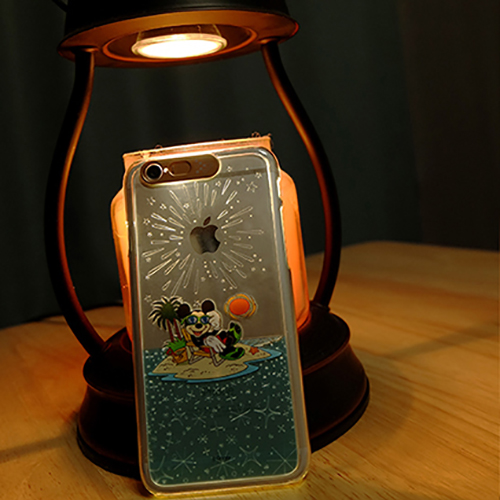 [SG DESIGN] iPhone6/iPhone6 Plus 정품 디즈니 Lighting Clear Art Case - 아일랜드 미키 (Mickey Ireland-Gold)